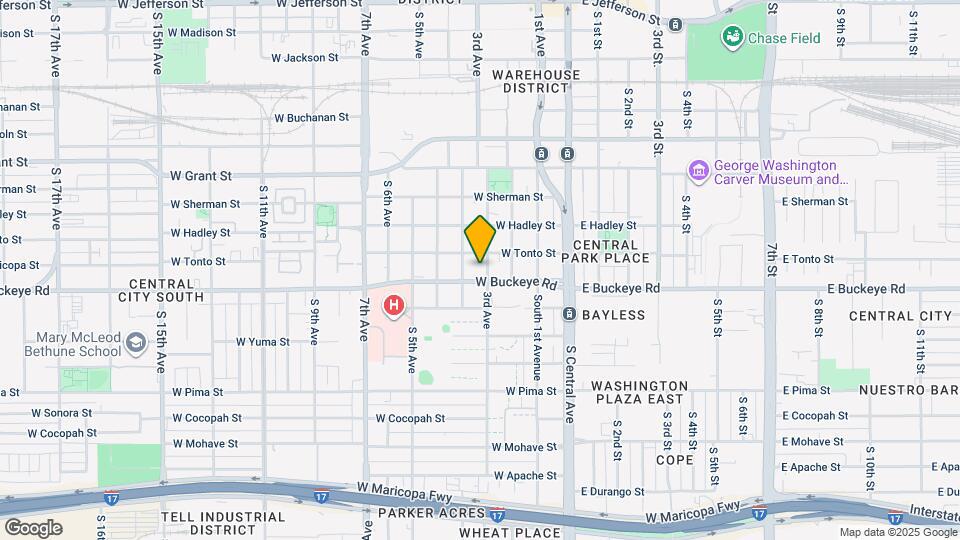 1020 S 3rd Ave, Unit 1 Map and Location Details