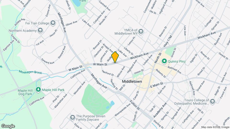 128 W Main St Map and Location Details