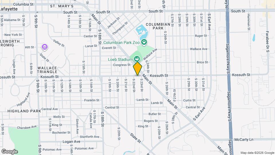 2205 Kossuth St Map and Location Details