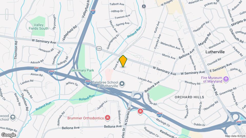 326 Lincoln Ave Map and Location Details