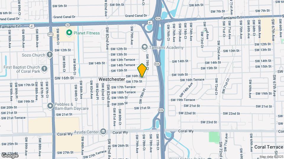 7855 SW 17th St Map and Location Details