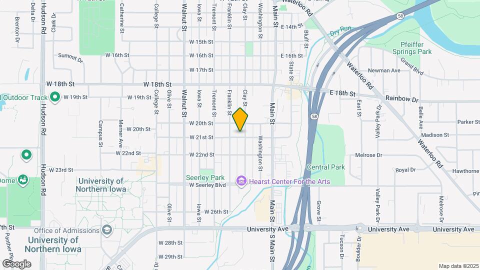 307 W 21st St Mapa y Detalles de la Ubicación