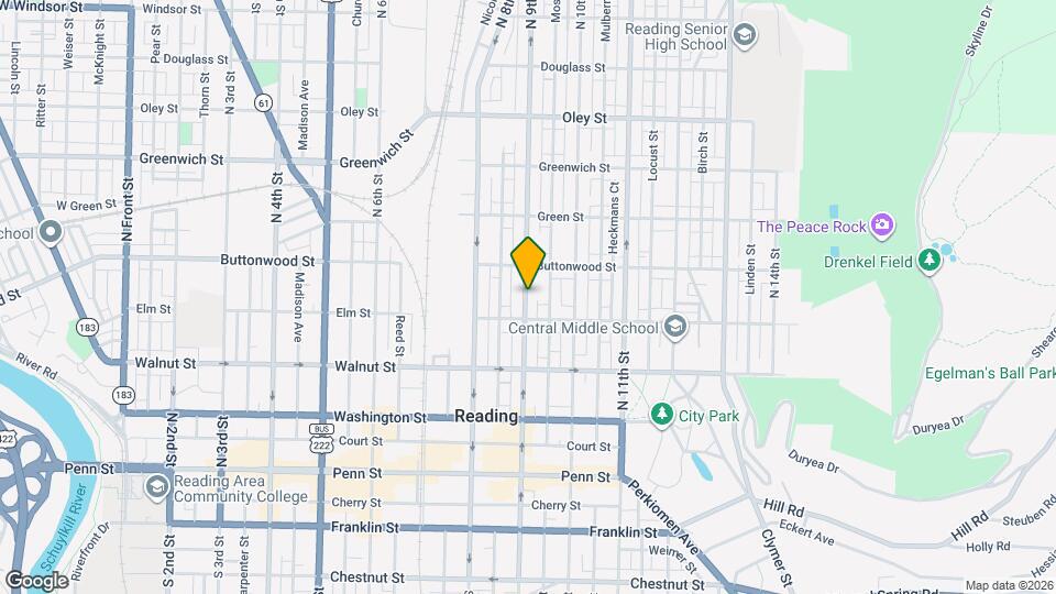 323 N 9th St Mapa y Detalles de la Ubicación