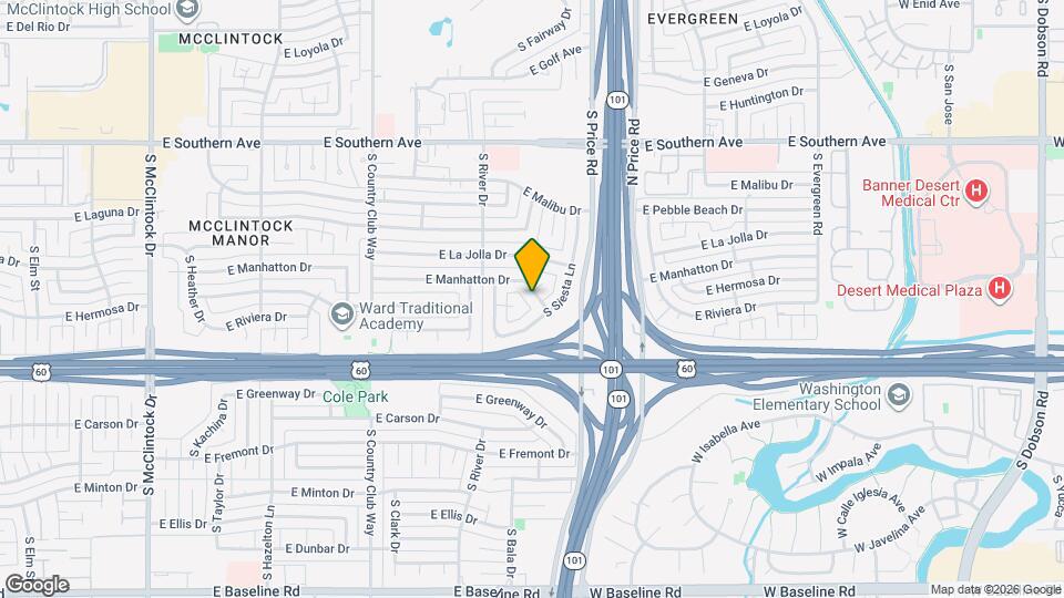 2163 E Manhatton Dr Map and Location Details