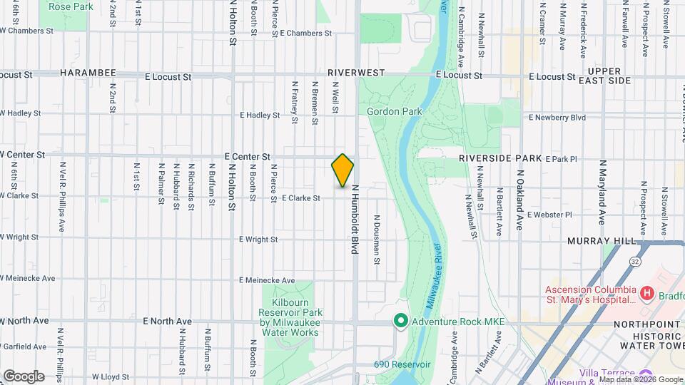 1012 E Clarke St Map and Location Details