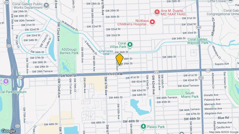 6481 SW 39th Terrace Map and Location Details