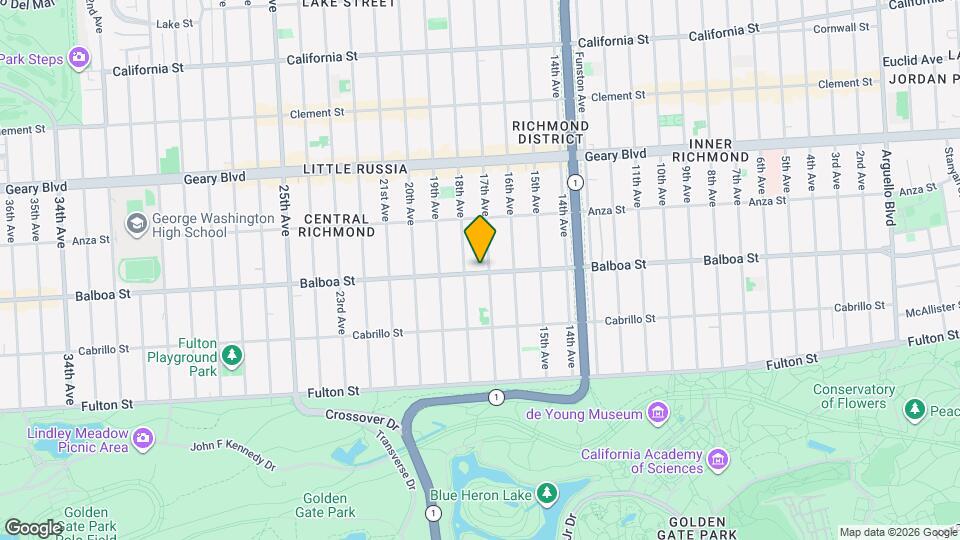 1614-1618 Balboa St Map and Location Details