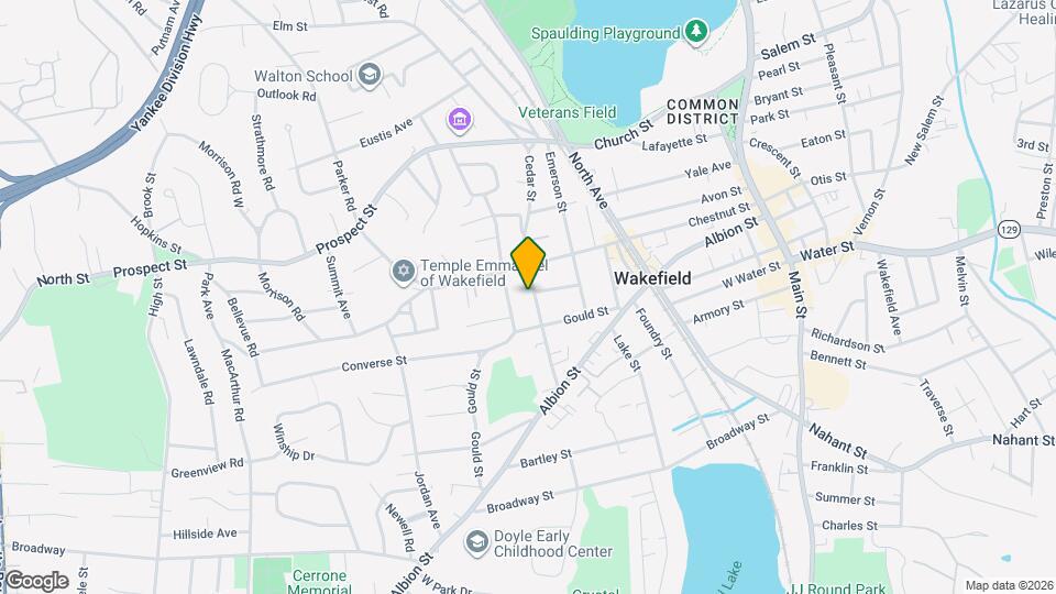 63 Cedar St, Unit Wakefield Mapa y Detalles de la Ubicación