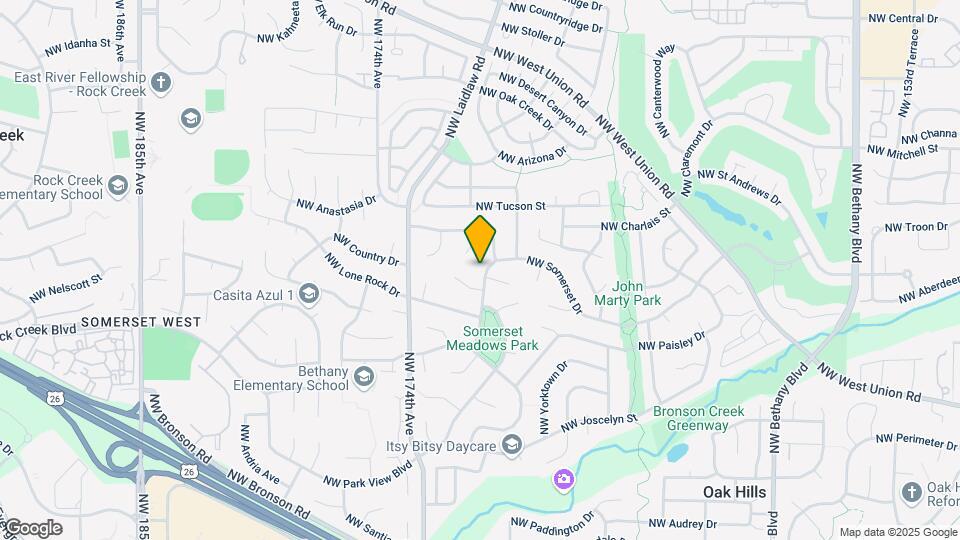 16985 NW Somerset Dr Map and Location Details