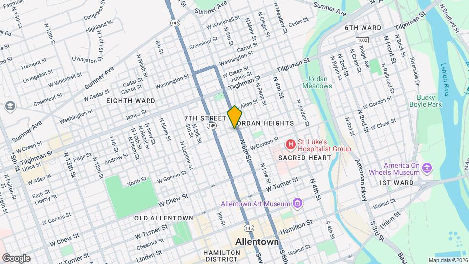 448 N 6th St Map and Location Details