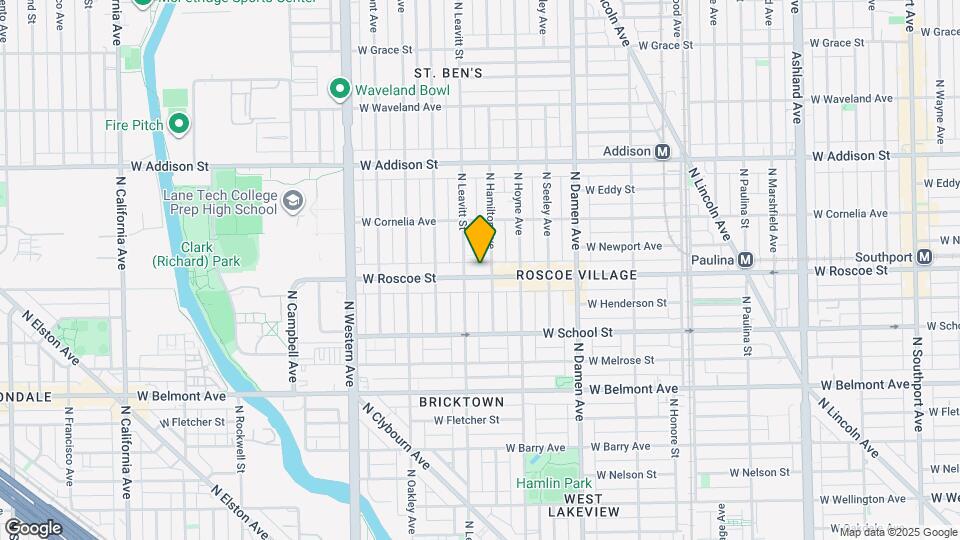 2138 W Roscoe St Mapa y Detalles de la Ubicación