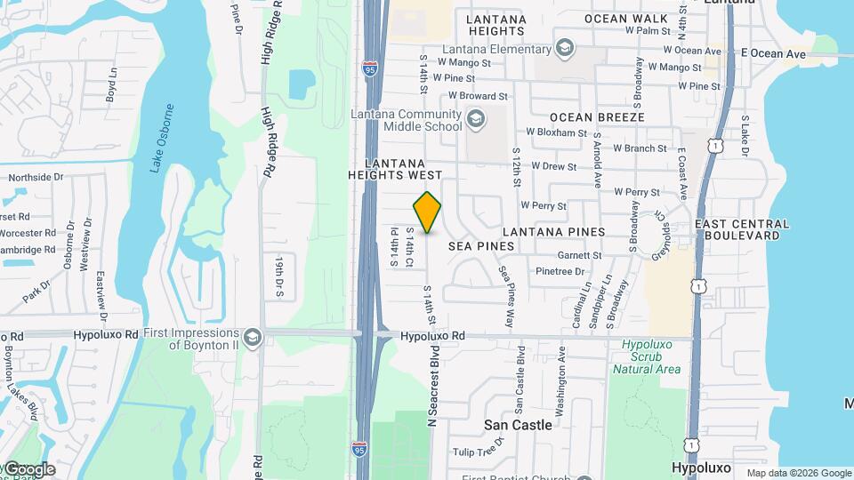 1020 S 14th St Mapa y Detalles de la Ubicación