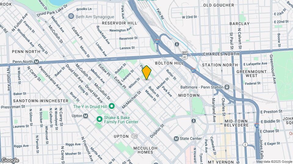 1605 Bolton St Mapa y Detalles de la Ubicación
