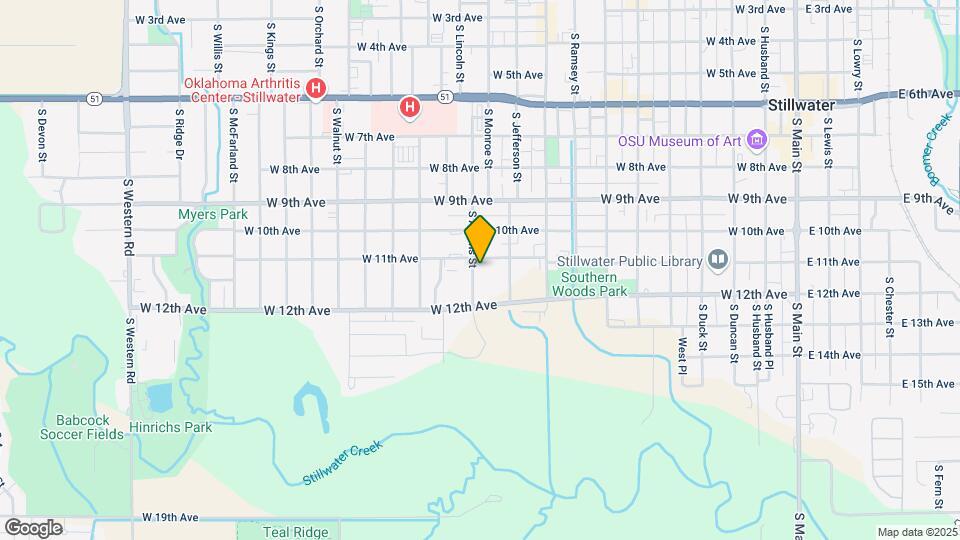 1105 S Adams St Map and Location Details