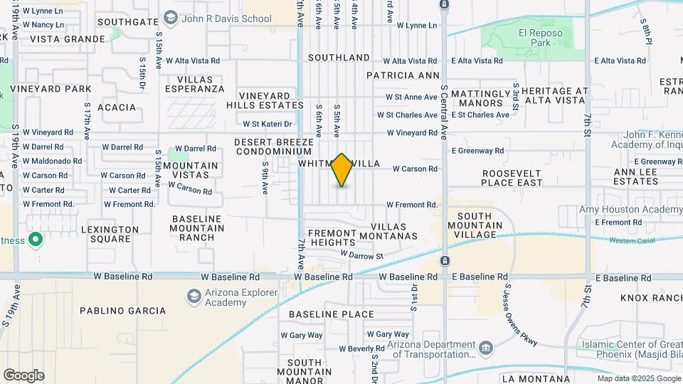 7031 S 5th Ave Map and Location Details