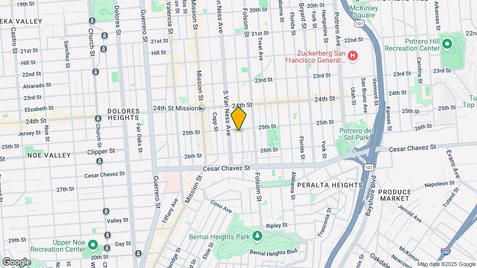 1118 Shotwell St Map and Location Details