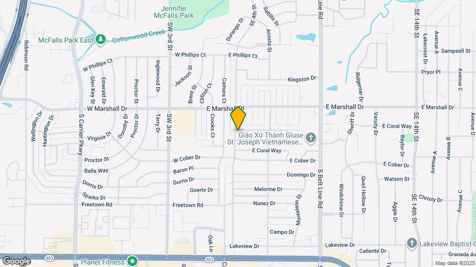 401 San Carlos Dr Map and Location Details