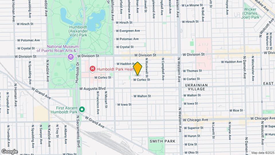 2634 W Cortez St Map and Location Details