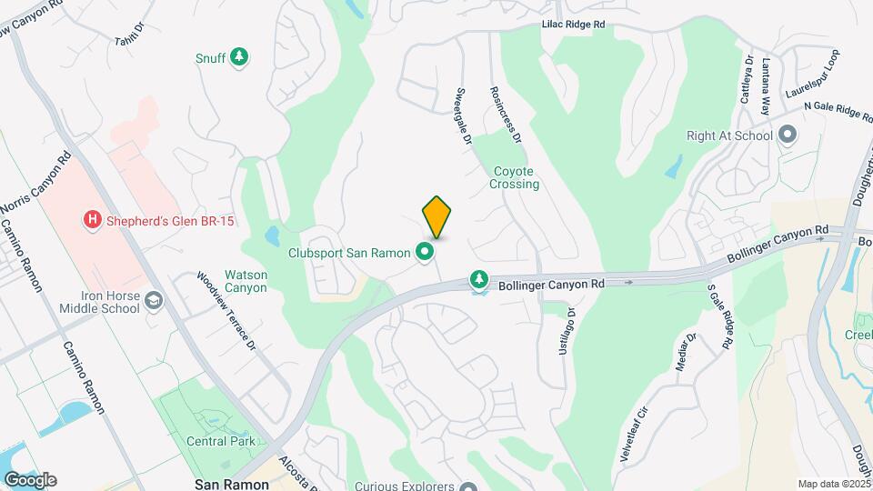 480 Bollinger Canyon Ln Map and Location Details