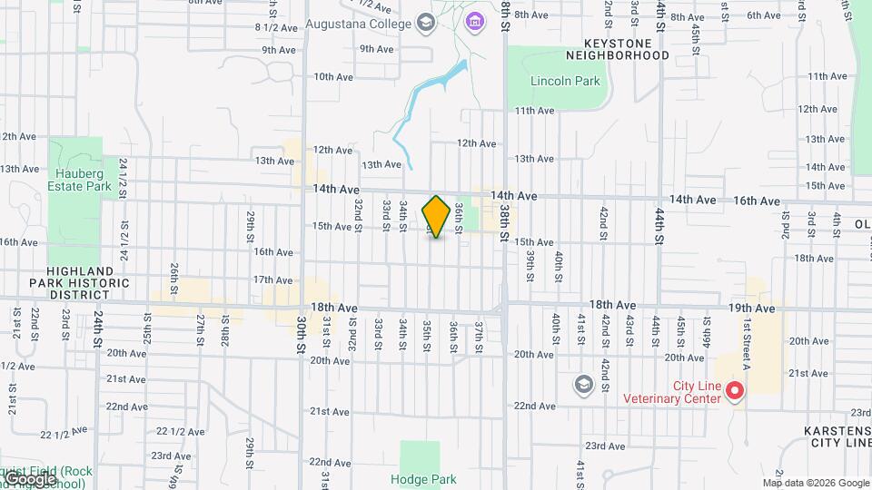 1521 35th St Map and Location Details