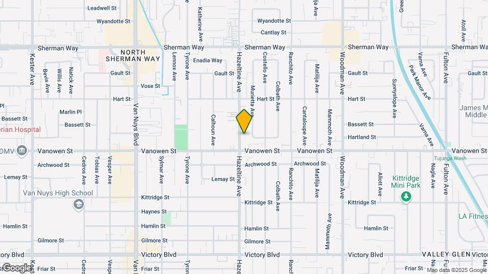 6830 Hazeltine Ave Map and Location Details
