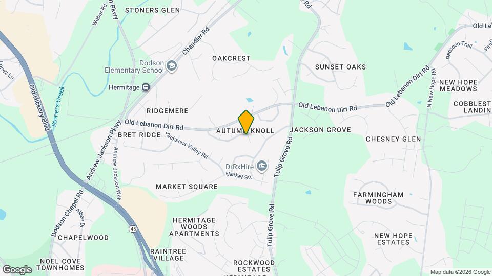 1464 Autumn Knoll Rd Map and Location Details