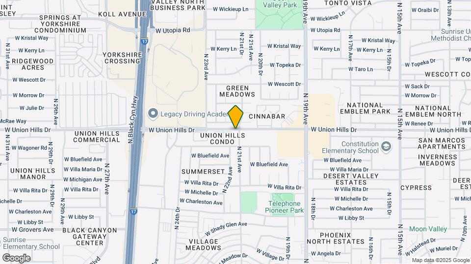 2121 W Union Hills Dr-Unit -108 Map and Location Details