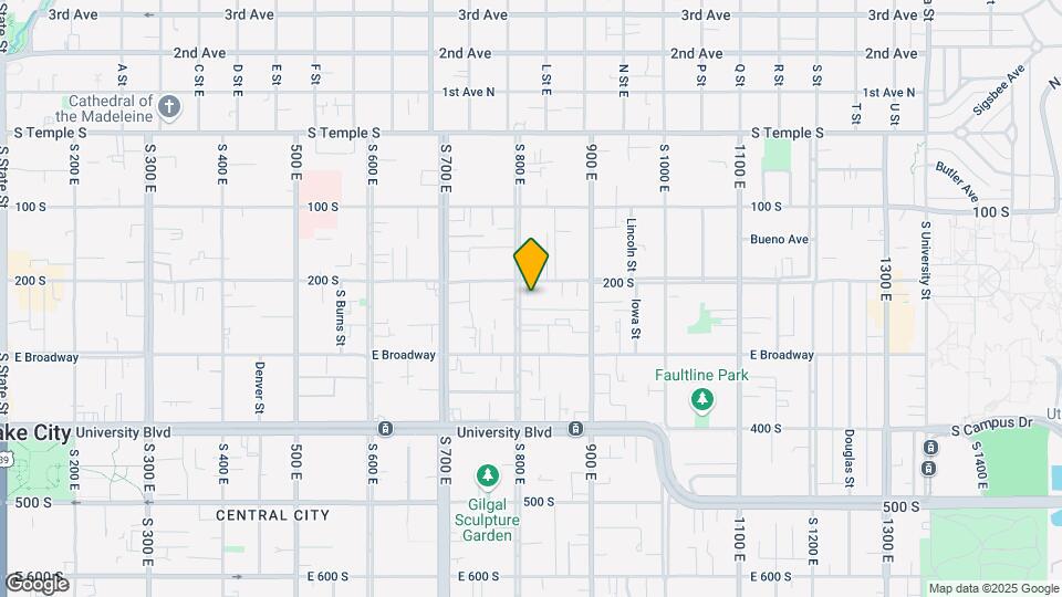 215 S 800 E Map and Location Details