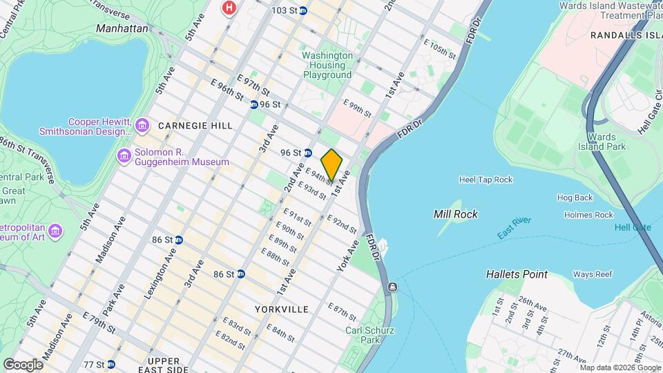 340 E 94th St Map and Location Details