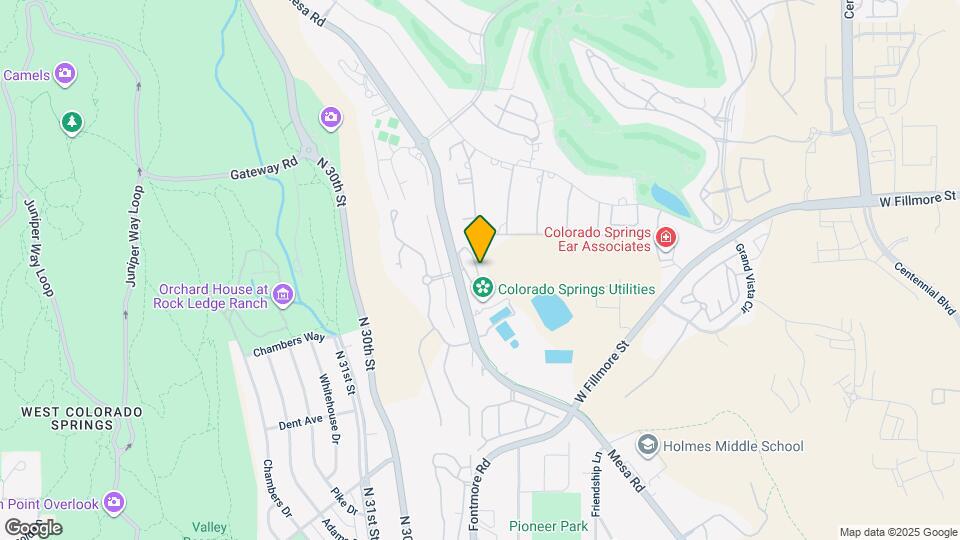 2905 Mesa Rd Map and Location Details