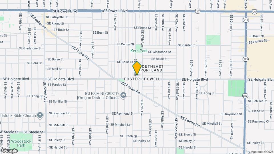 4424 SE 66th Ave Mapa y Detalles de la Ubicación