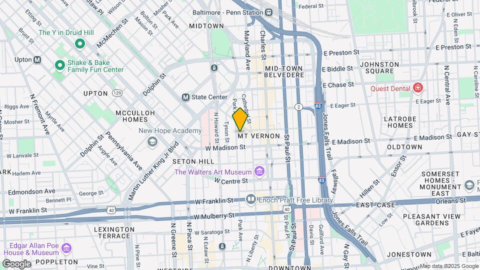 823 Park Ave Map and Location Details