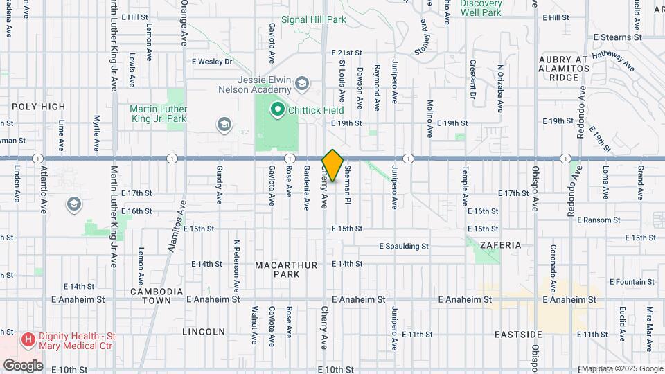 1714 Cherry Ave, Unit B Map and Location Details