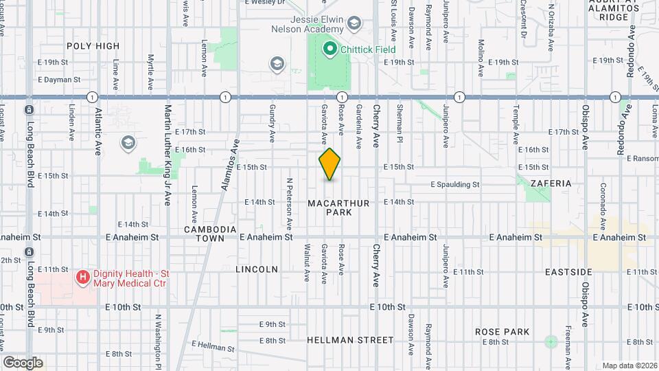 1454 Gaviota Ave Map and Location Details