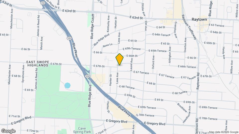 9001 E 66th Ter Map and Location Details