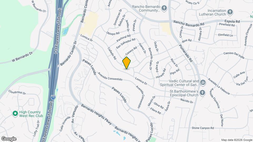 12146 Lomica Dr Map and Location Details