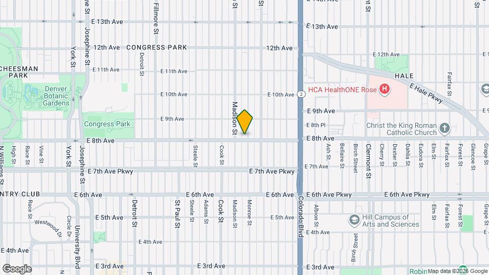 805 Monroe St Map and Location Details