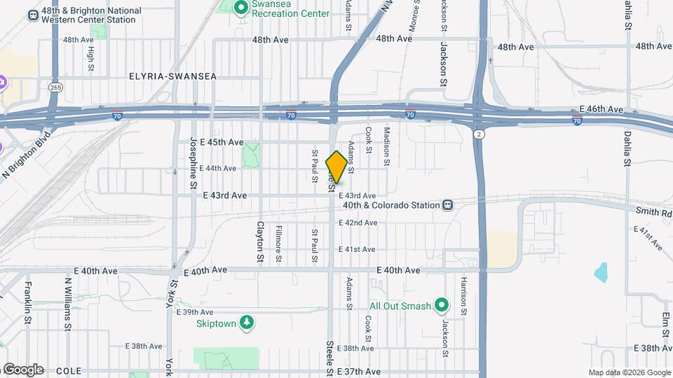 4310 Steele St Map and Location Details