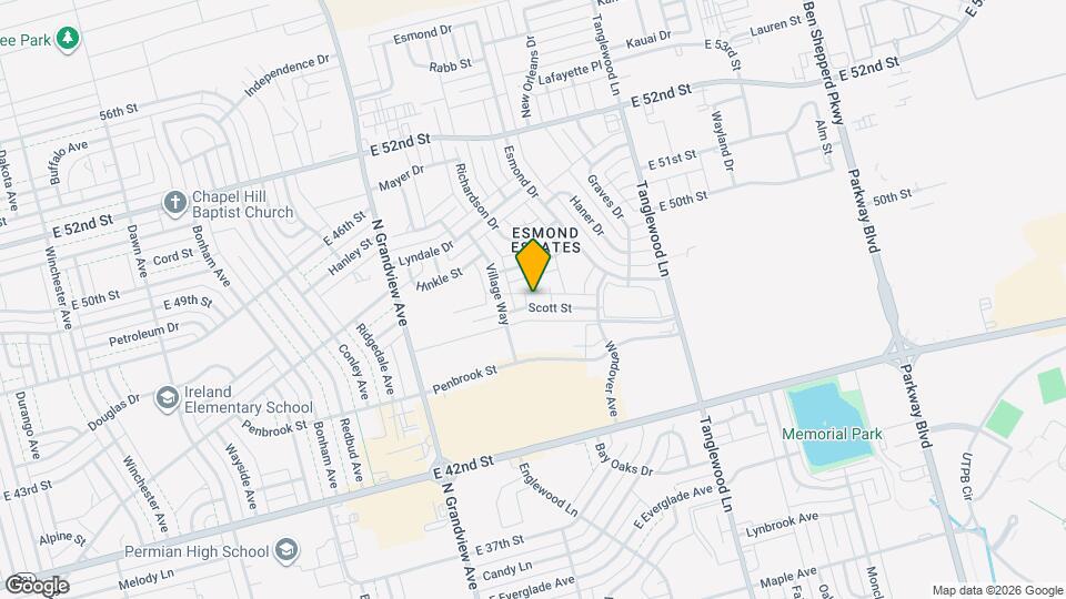 3903 Scott St Map and Location Details