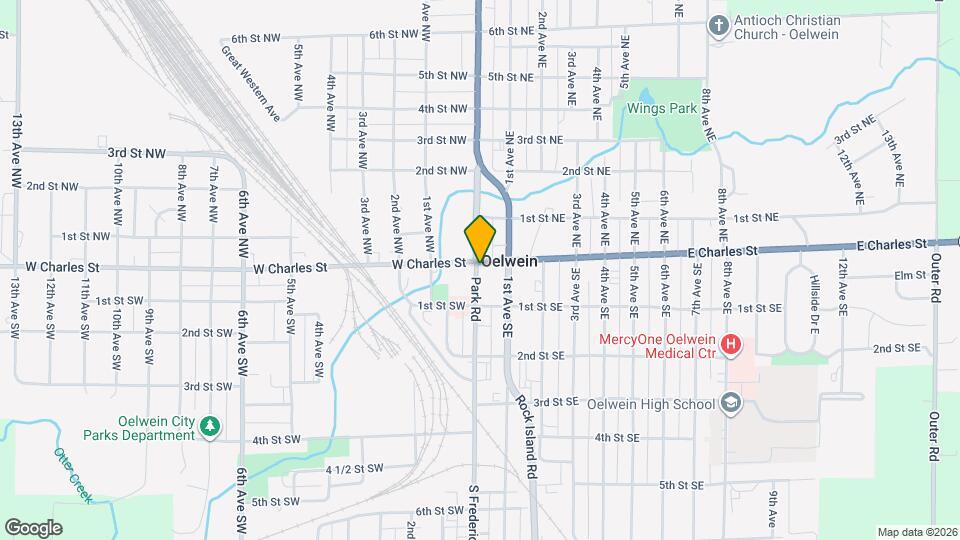 1 S Frederick Ave Map and Location Details