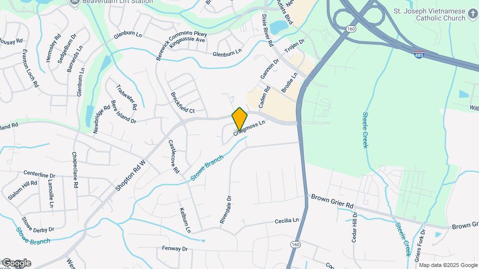 4711 Craigmoss Ln Map and Location Details