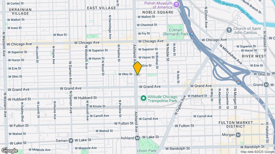 533 N Ashland Ave Map and Location Details