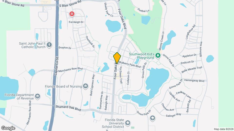 3981 Four Oaks Blvd Map and Location Details