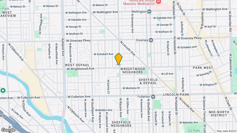 2600 N Racine Ave Map and Location Details