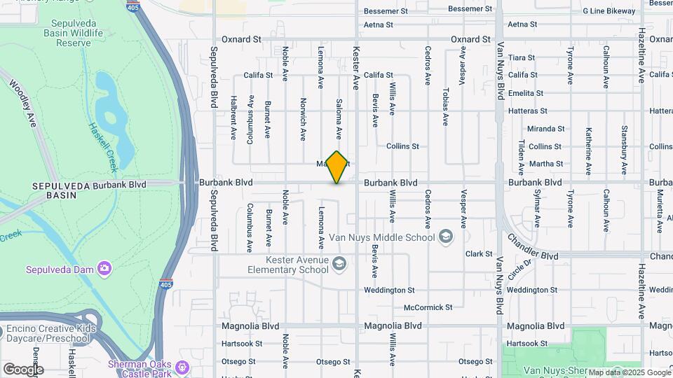 14934 Burbank Blvd Map and Location Details