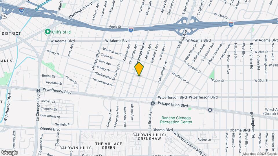 2909 Alsace Ave Mapa y Detalles de la Ubicación