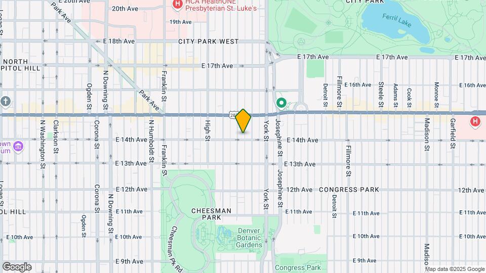 1410 Vine St Mapa y Detalles de la Ubicación