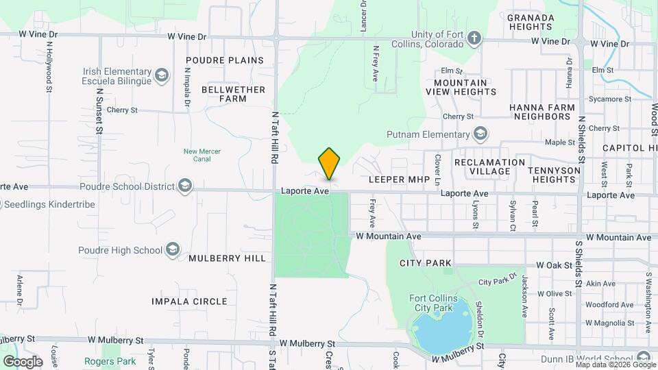 1900 Laporte Ave Map and Location Details