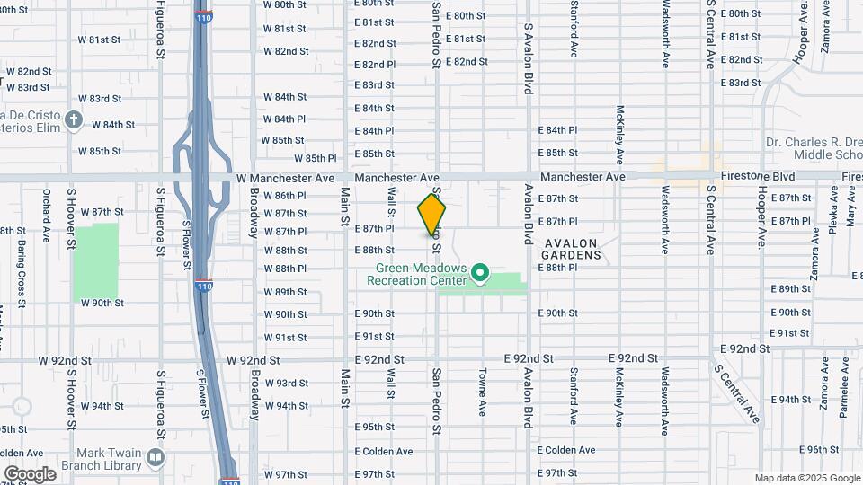 8765 S San Pedro St, Unit 3 Map and Location Details