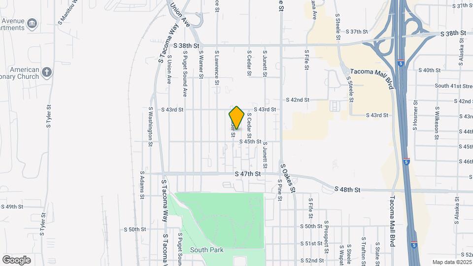 4337 S Alder St Map and Location Details